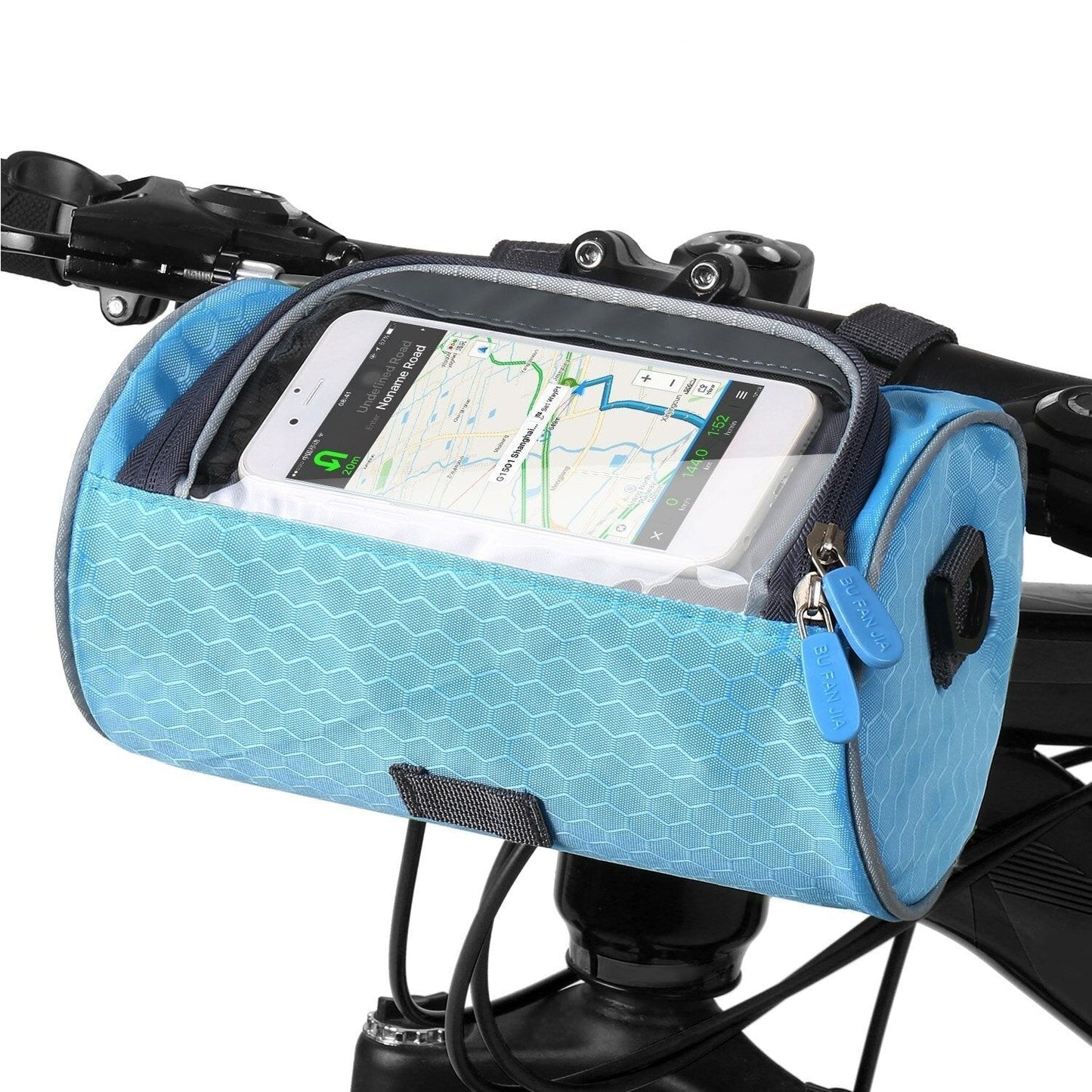 Waterproof Bike Frame Bag with Touchscreen Window – Universal Smartphone Holder for Cycling, MTB & Road Bikes