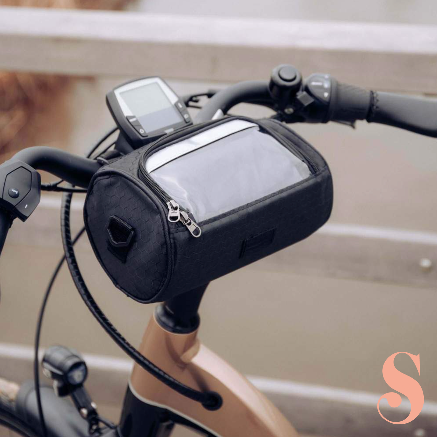 Waterproof Bike Frame Bag with Touchscreen Window – Universal Smartphone Holder for Cycling, MTB & Road Bikes