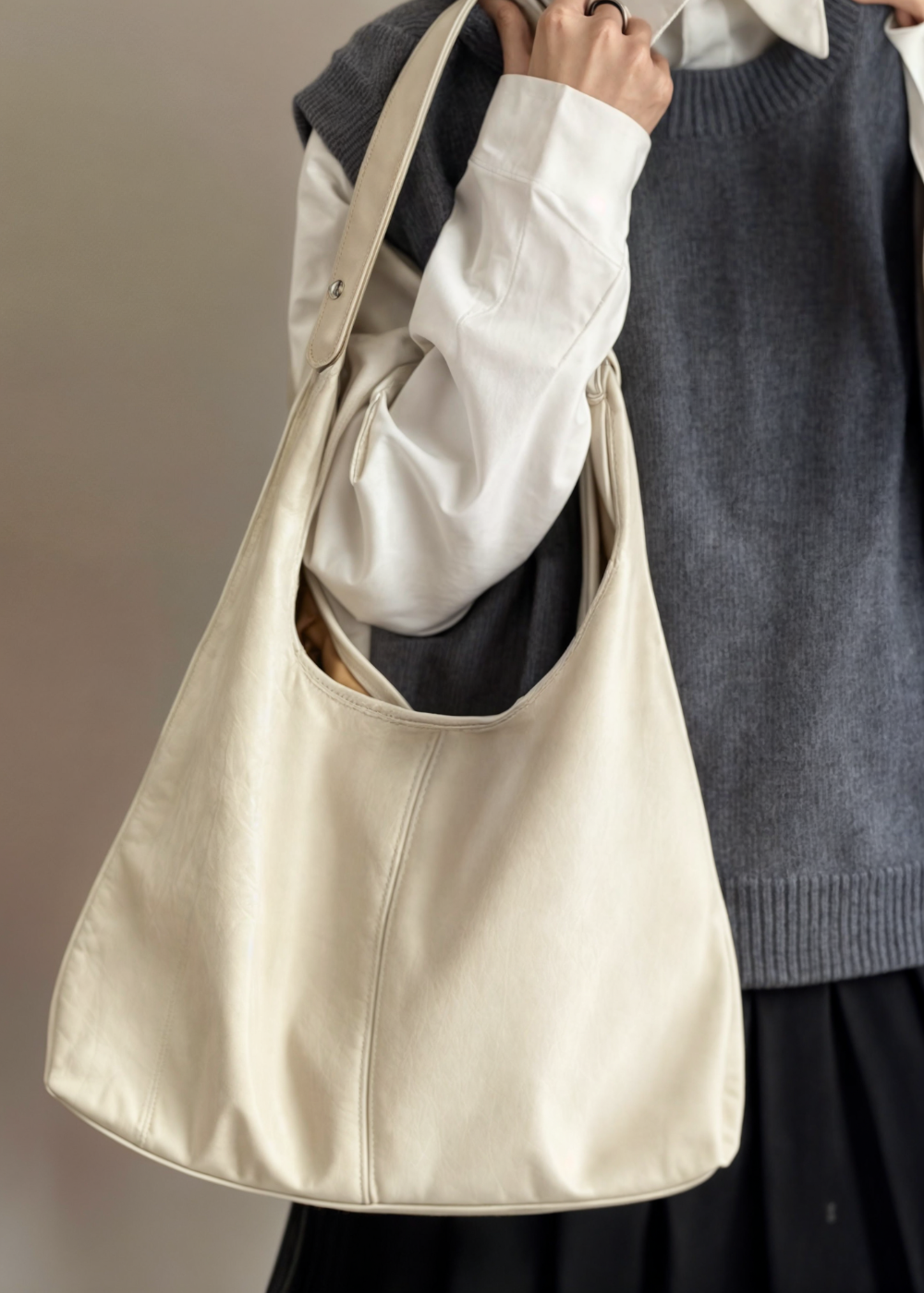 Ella Vegan Leather Tote Bag for Women ‒ Spacious PU Leather Shoulder Tote | Cruelty-Free & Durable