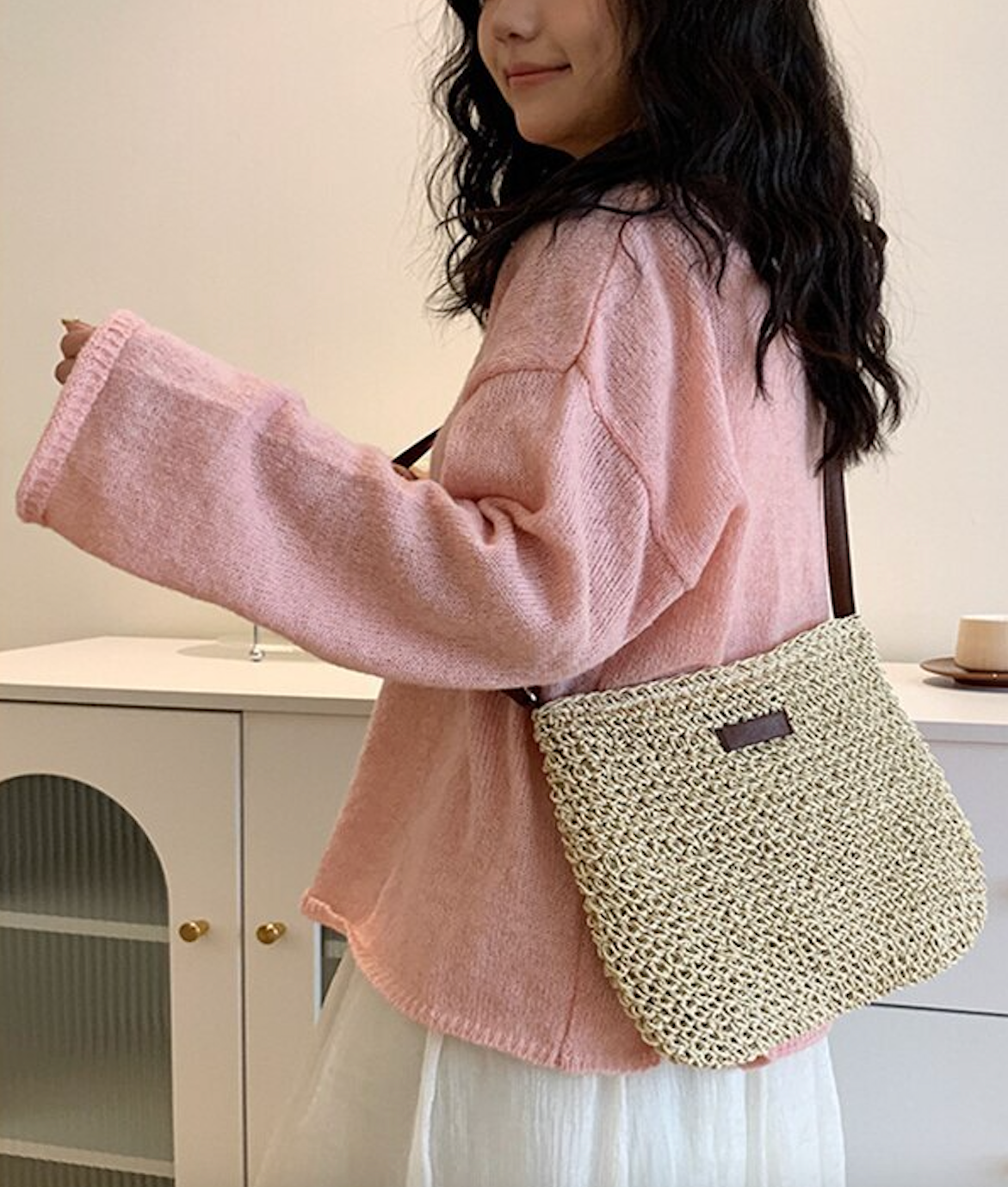 Handwoven Rattan Shoulder Bag – Lightweight, Stylish & Perfect for Summer