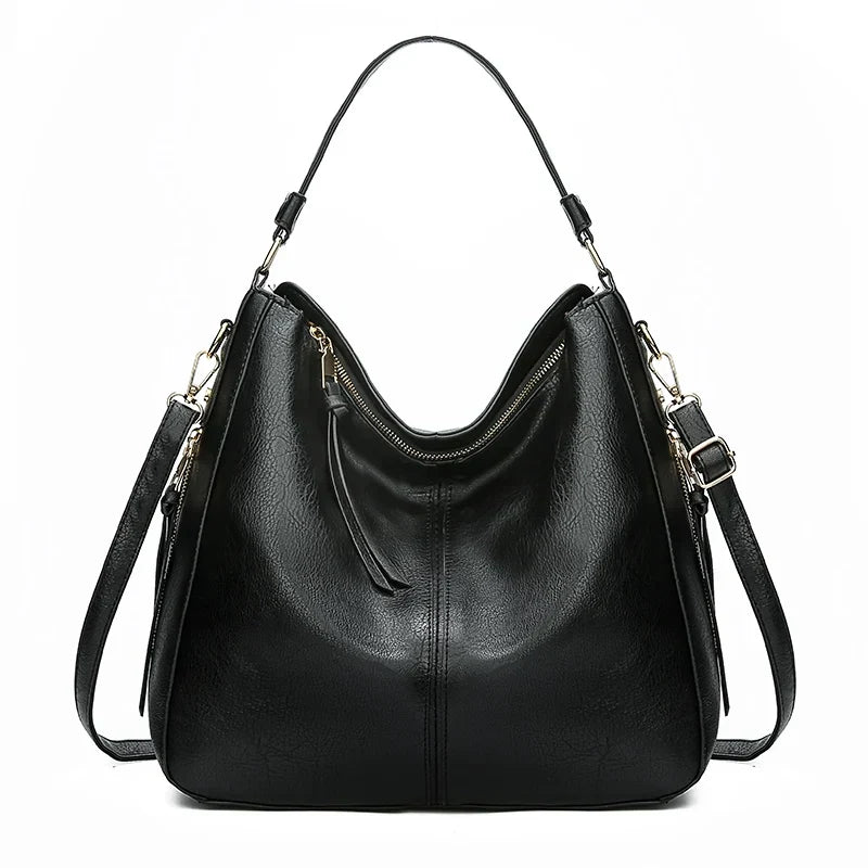 Luxury Large Tote Shopper Bag – Stylish PU-Leather Work & Daily Tote for Women
