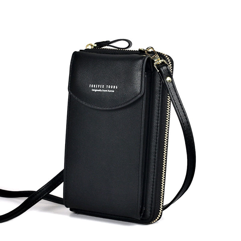 Forever Young Crossbody Phone Bag – Compact Shoulder Bag with Multiple Pockets