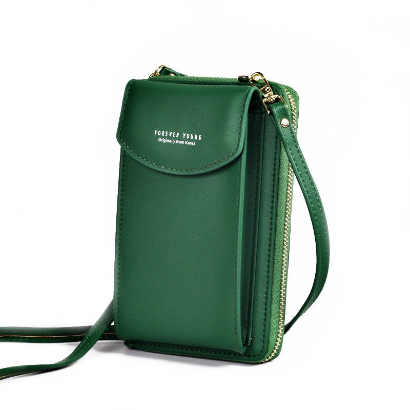 Forever Young Crossbody Phone Bag – Compact Shoulder Bag with Multiple Pockets