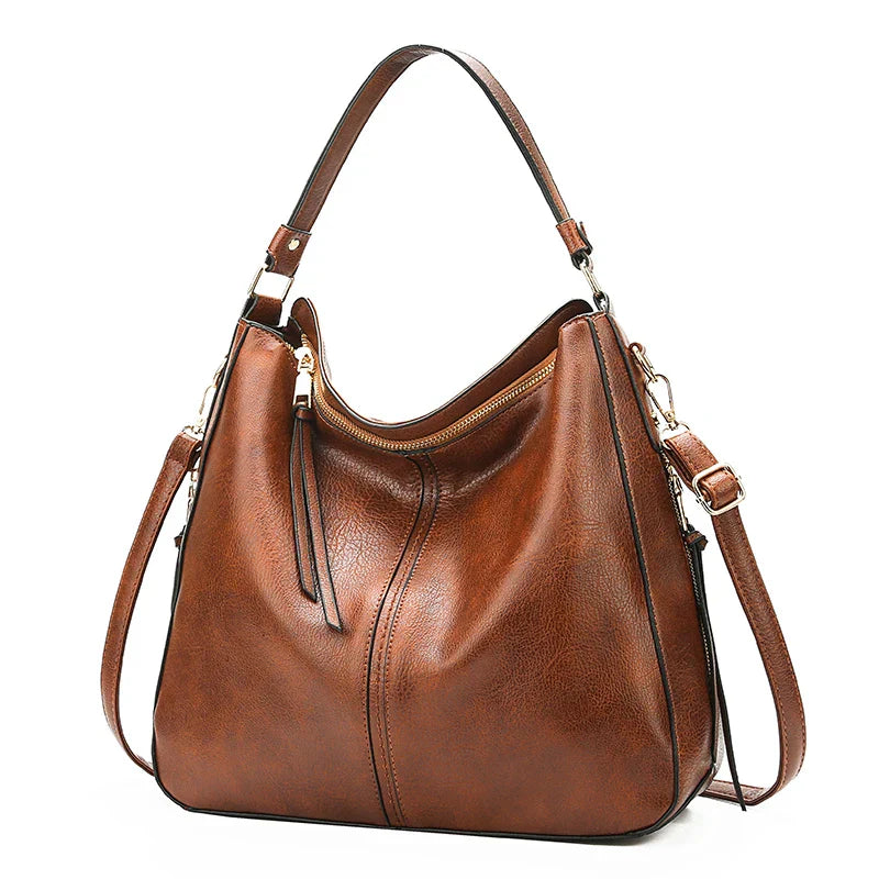 Luxury Large Tote Shopper Bag – Stylish PU-Leather Work & Daily Tote for Women
