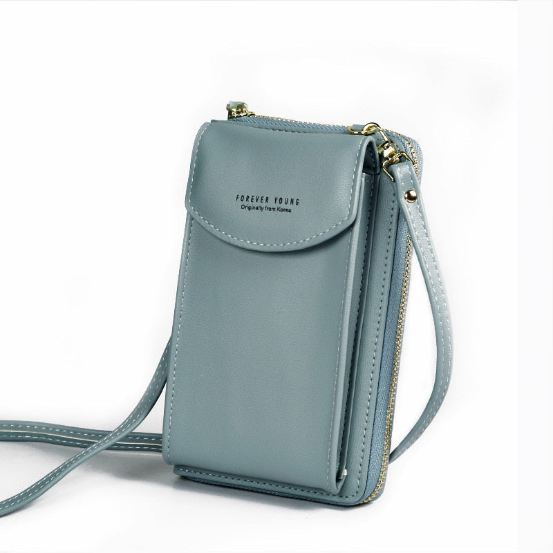 Forever Young Crossbody Phone Bag – Compact Shoulder Bag with Multiple Pockets