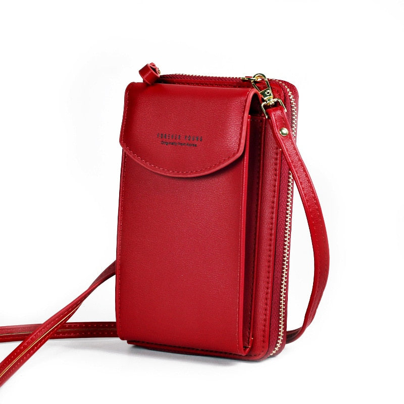 Forever Young Crossbody Phone Bag – Compact Shoulder Bag with Multiple Pockets