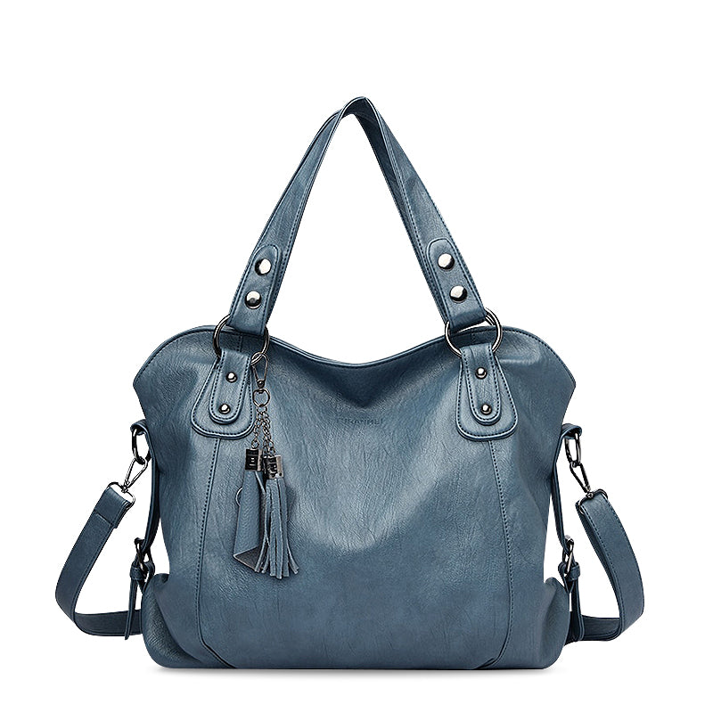 Luxury Women’s Handbag – Spacious Shoulder Bag with Tassels