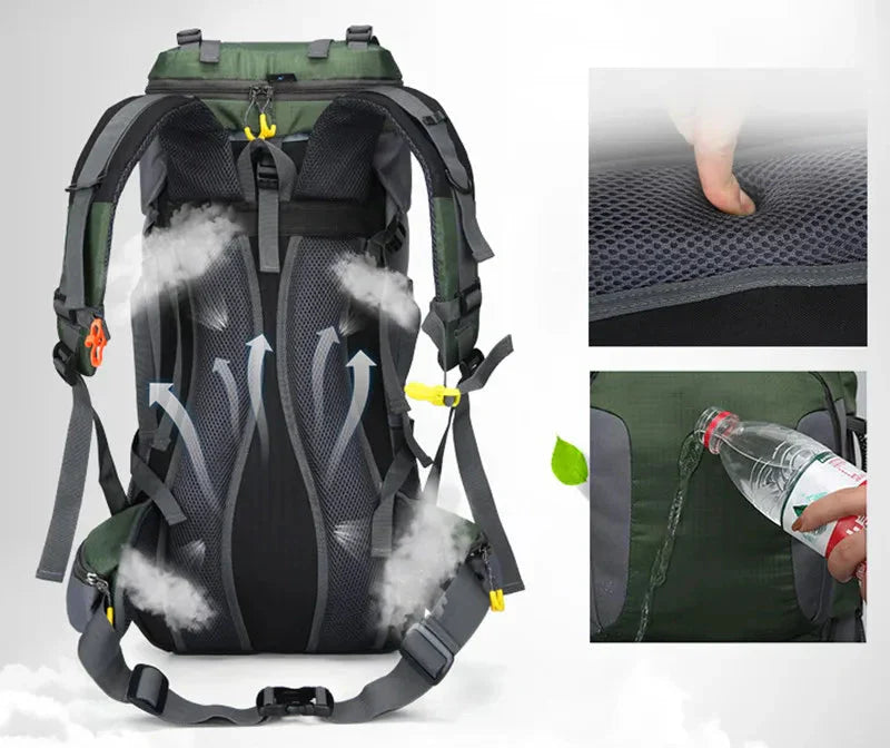 Waterproof 70L Hiking Backpack – Lightweight Outdoor Travel & Camping Rucksack