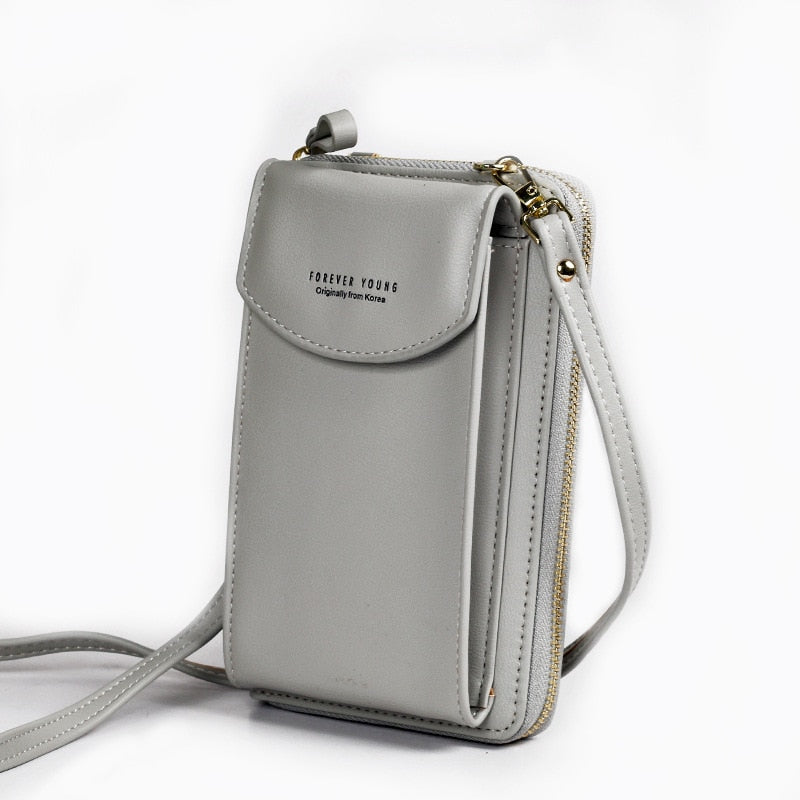 Forever Young Crossbody Phone Bag – Compact Shoulder Bag with Multiple Pockets