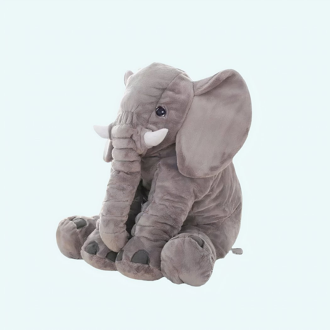 Super Soft Plush Elephant – Cuddly Grey Stuffed Animal Toy, Safe Gift for Babies & Kids