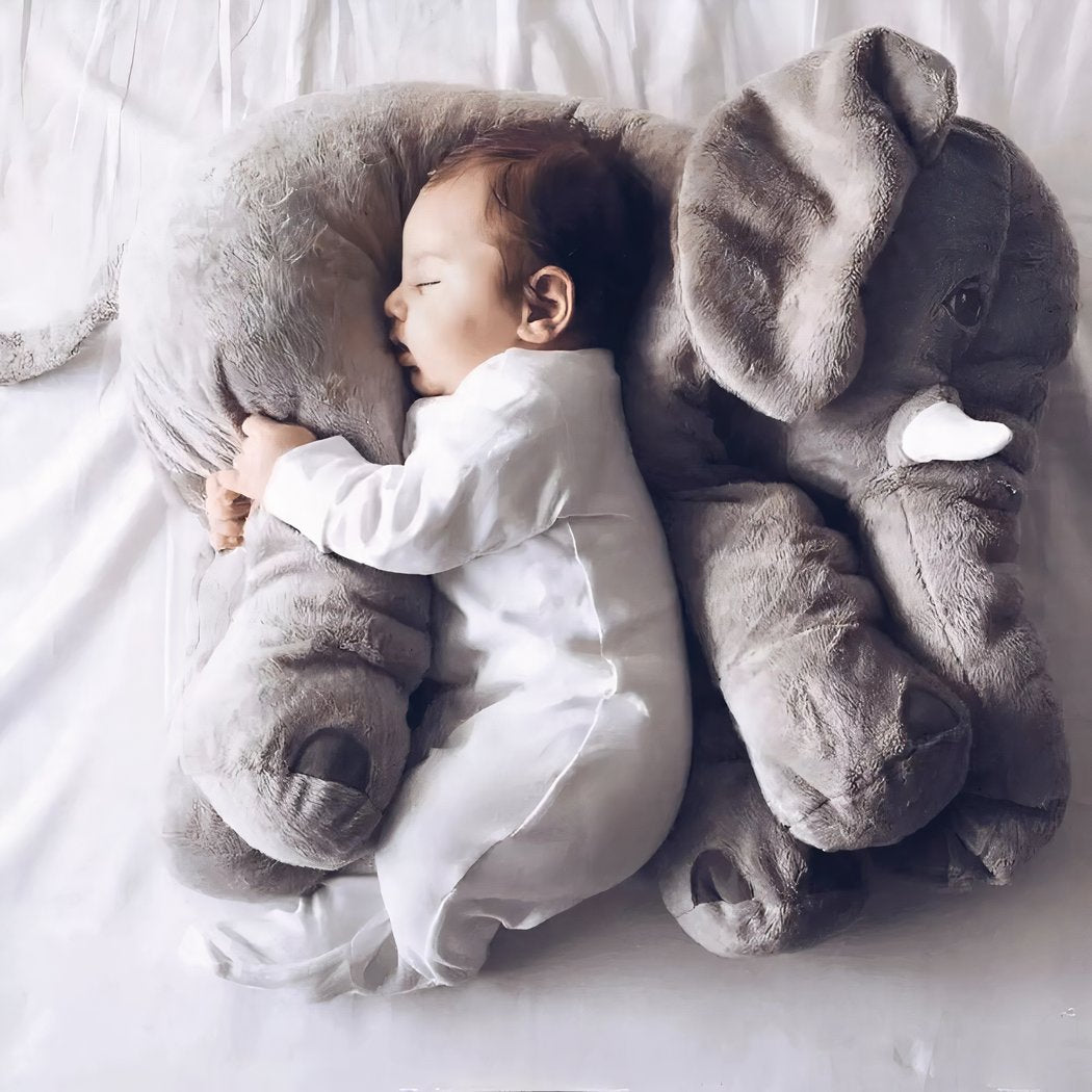 Super Soft Plush Elephant – Cuddly Grey Stuffed Animal Toy, Safe Gift for Babies & Kids