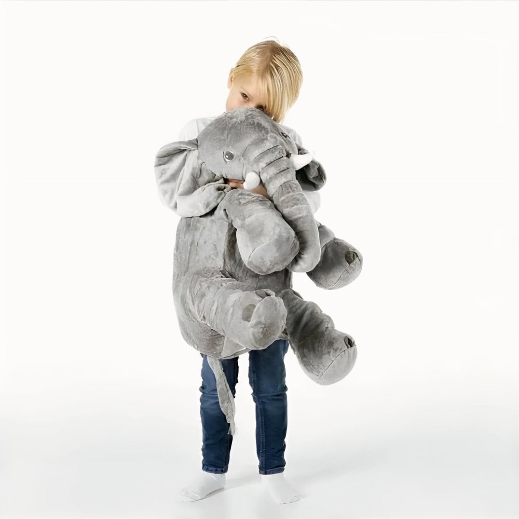 Super Soft Plush Elephant – Cuddly Grey Stuffed Animal Toy, Safe Gift for Babies & Kids