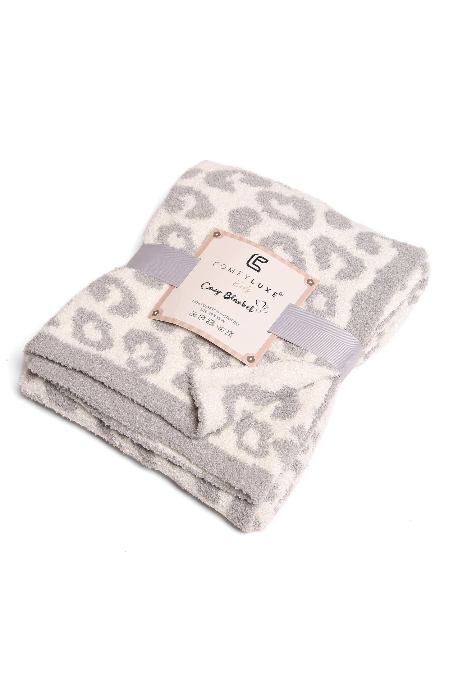 Soft Leopard Print Kids Fleece Blanket – Cozy Microfiber Throw for Nursery & Play