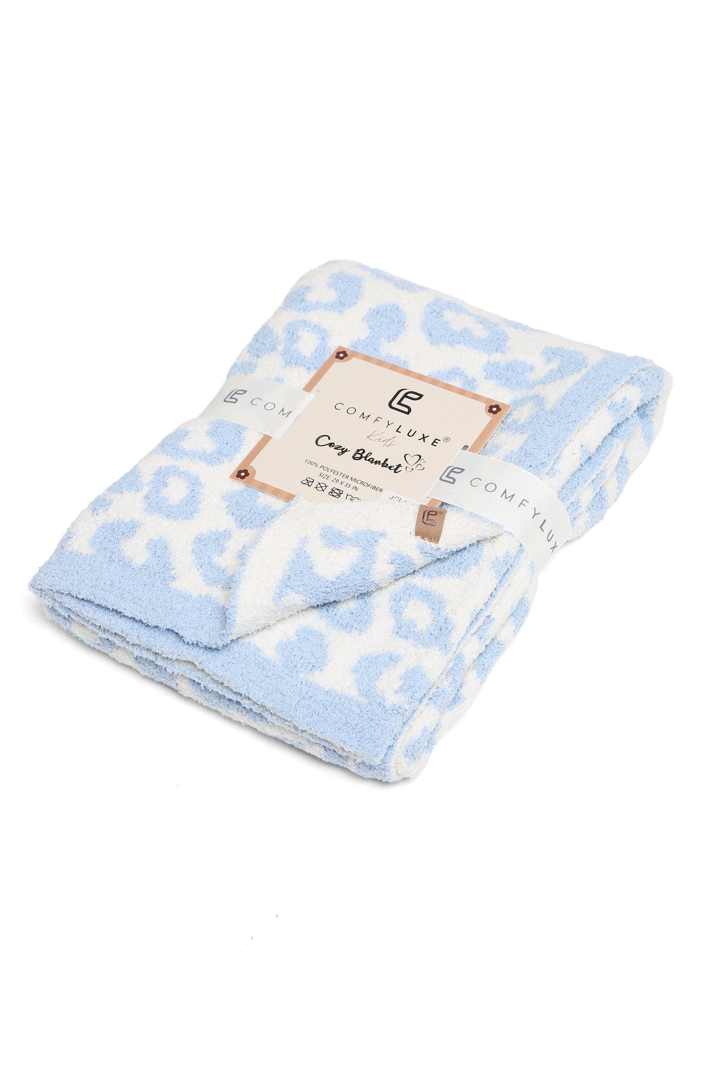 Soft Leopard Print Kids Fleece Blanket – Cozy Microfiber Throw for Nursery & Play