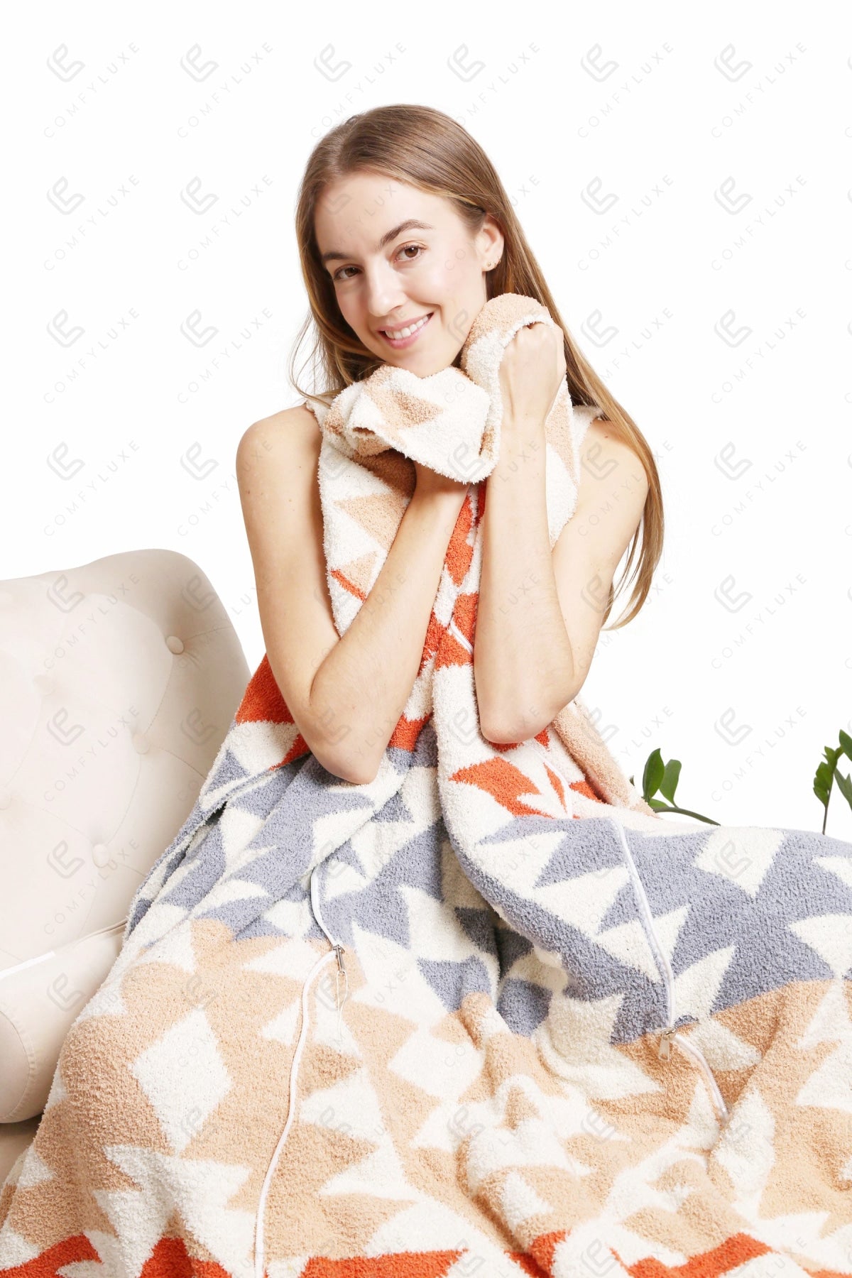 Tribal 2-in-1 Blanket & Pillow – Ultra-Soft Microfiber Throw with Boho Chic Design