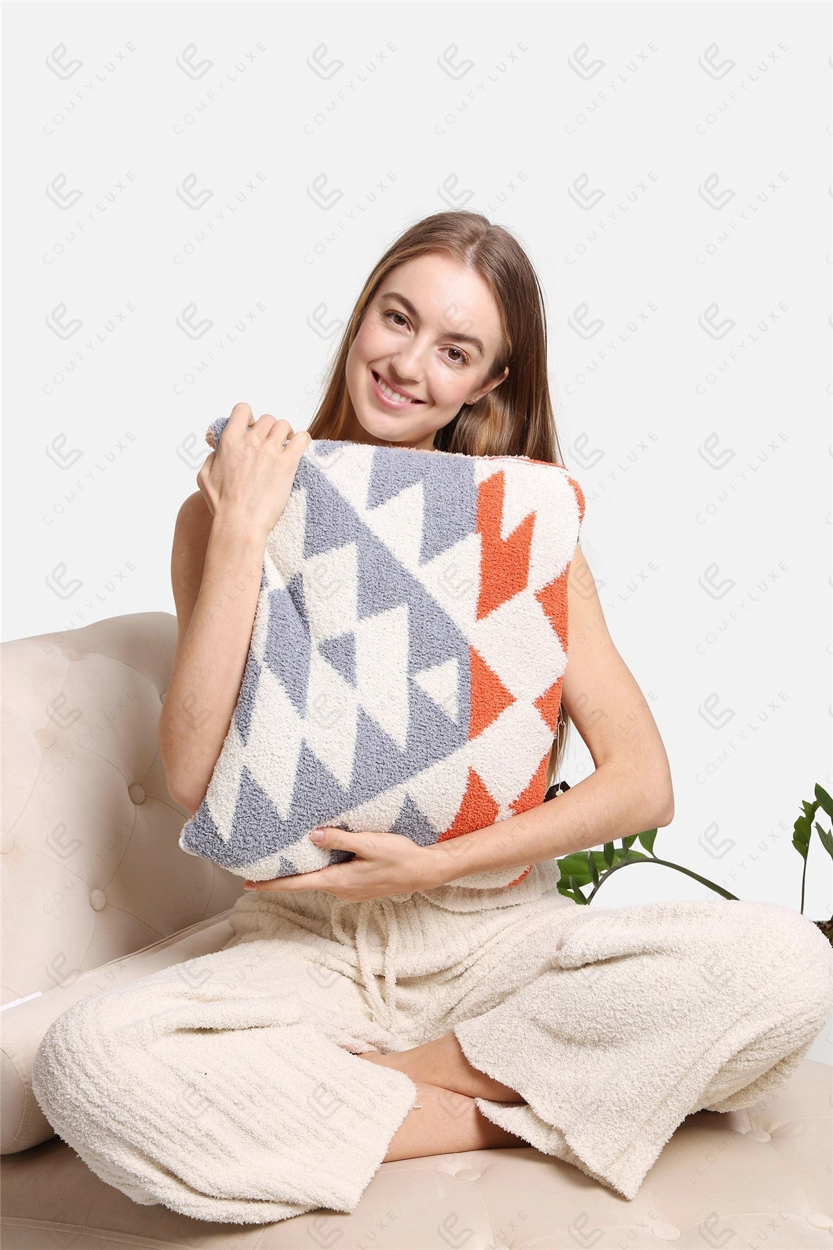 Tribal 2-in-1 Blanket & Pillow – Ultra-Soft Microfiber Throw with Boho Chic Design