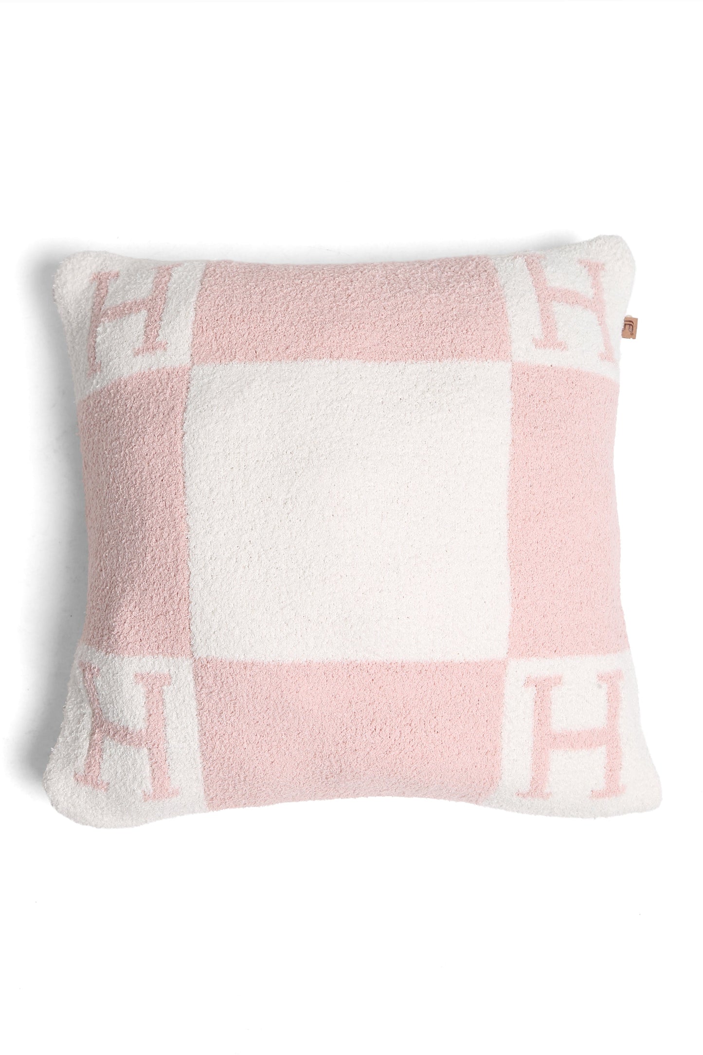 Luxurious Monogram Pillow Cover “H” – Elegant Decorative Cushion Case for Home Decor