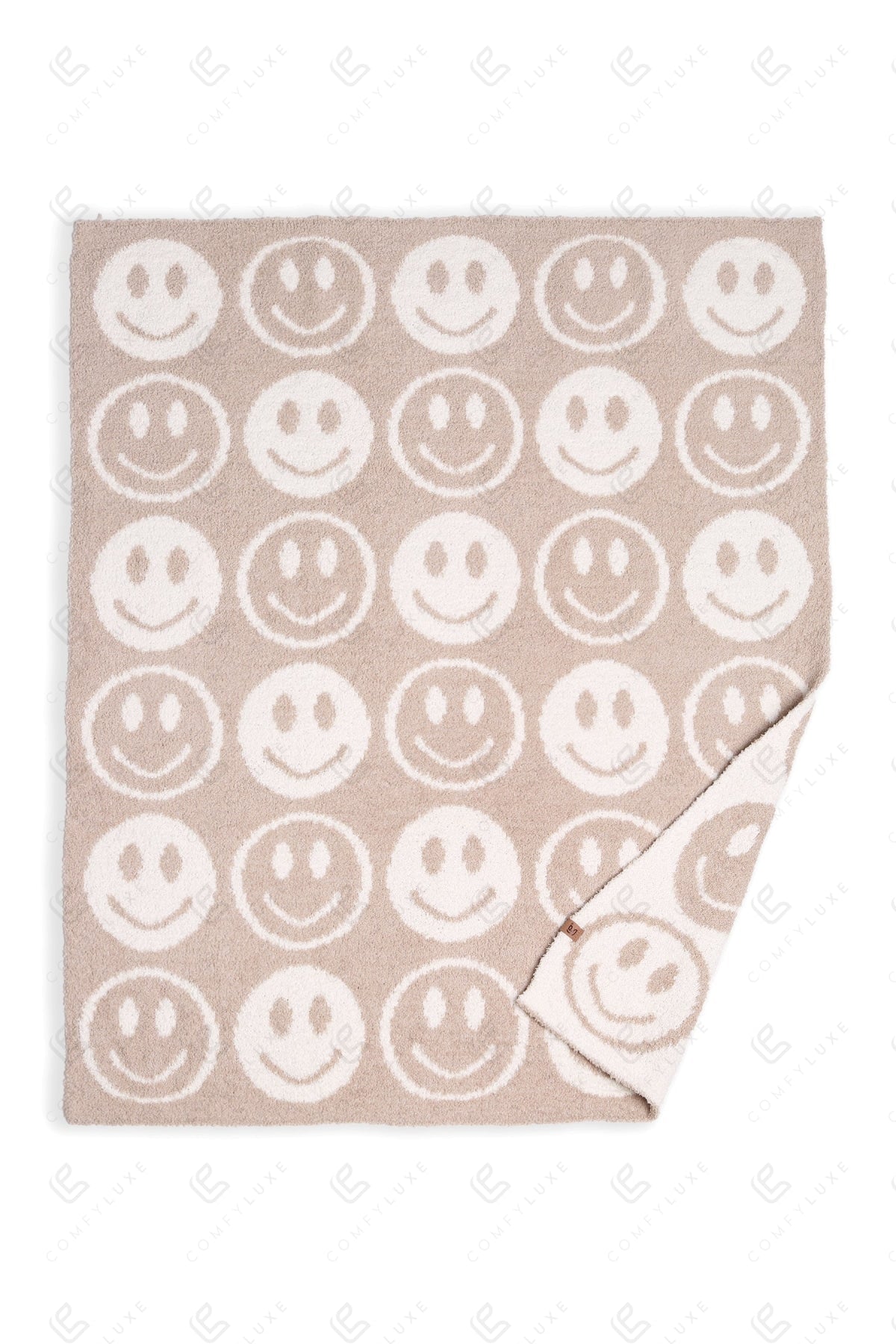 Kids Smiley Face Fleece Blanket – Ultra-Soft Microfiber Throw for Toddlers & Children Cozy & Colorful Bedding for Nursery, Playroom & Travel