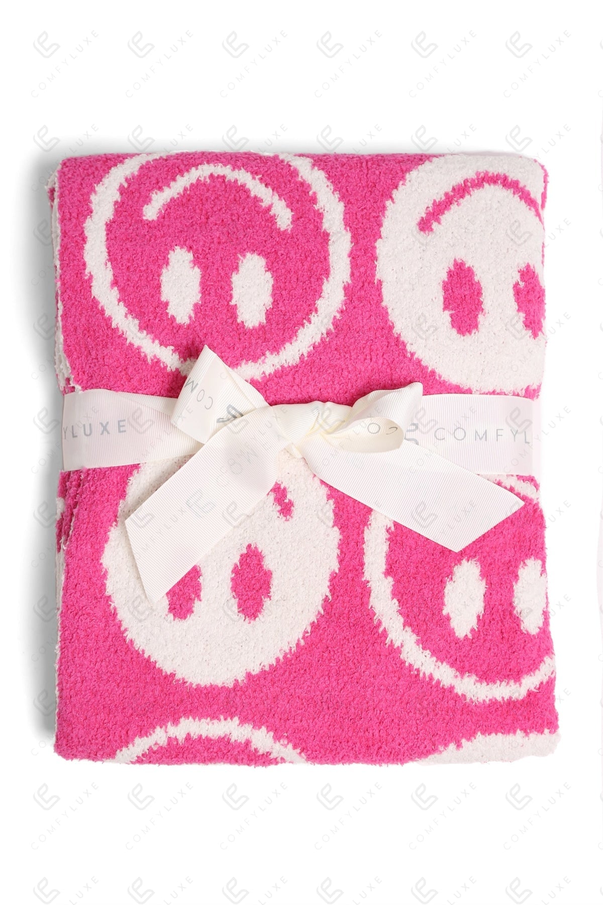 Kids Smiley Face Fleece Blanket – Ultra-Soft Microfiber Throw for Toddlers & Children Cozy & Colorful Bedding for Nursery, Playroom & Travel