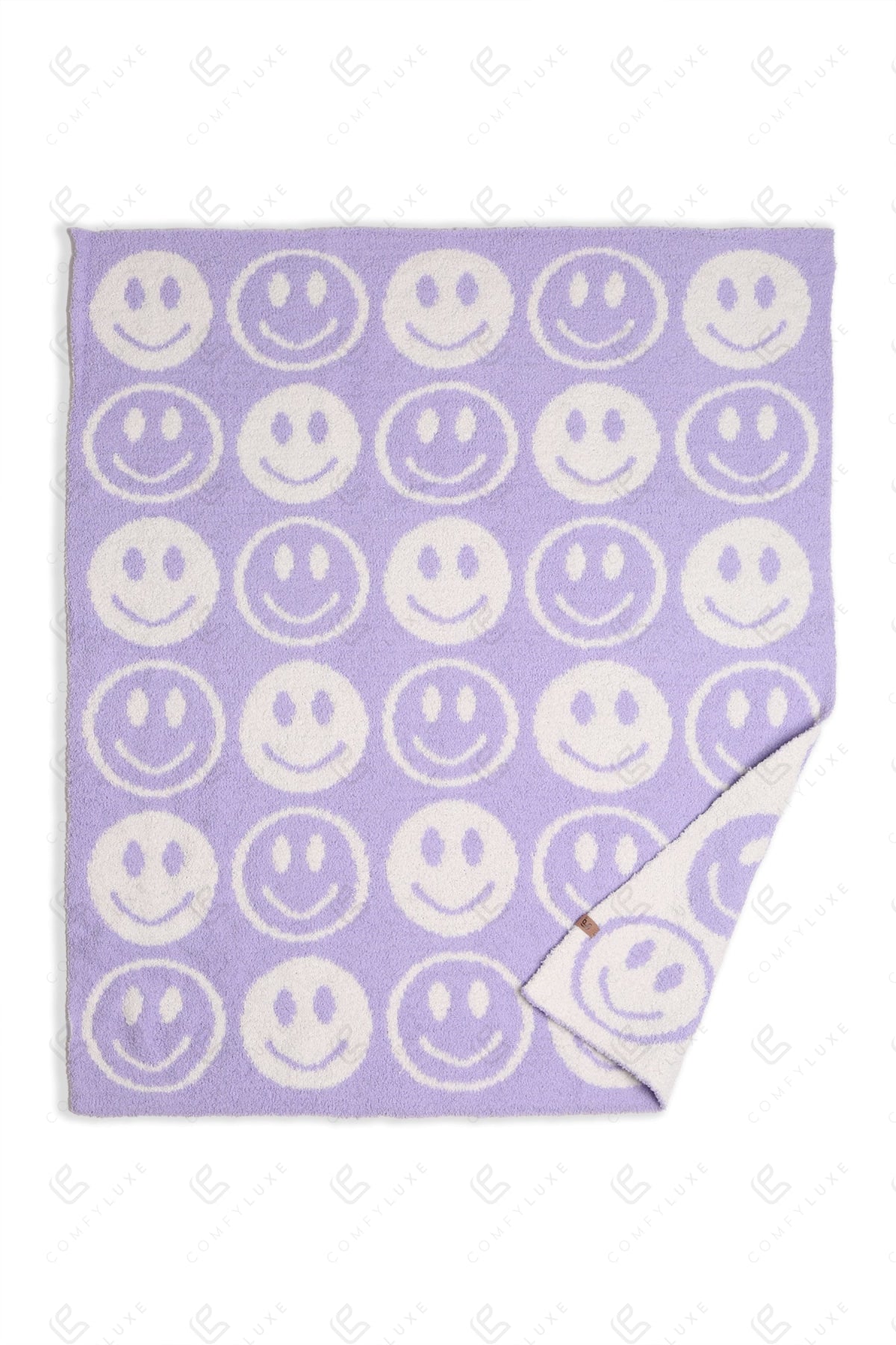 Kids Smiley Face Fleece Blanket – Ultra-Soft Microfiber Throw for Toddlers & Children Cozy & Colorful Bedding for Nursery, Playroom & Travel