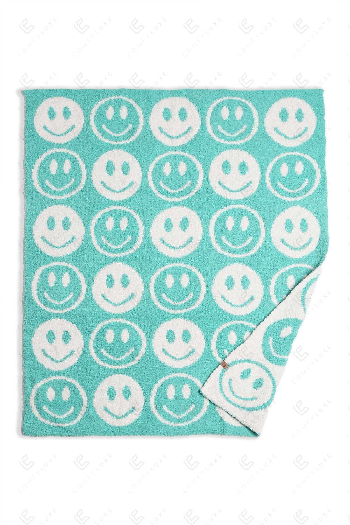 Kids Smiley Face Fleece Blanket – Ultra-Soft Microfiber Throw for Toddlers & Children Cozy & Colorful Bedding for Nursery, Playroom & Travel