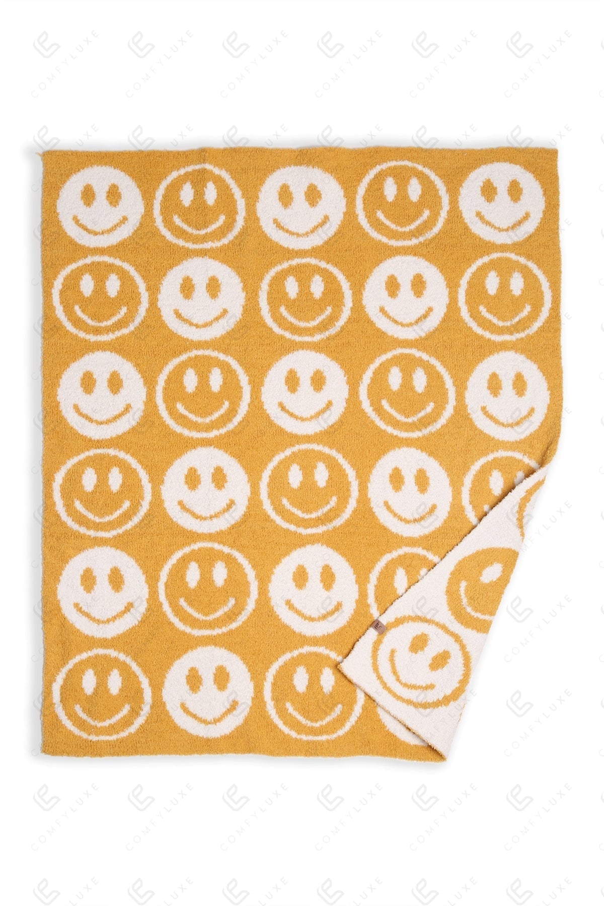 Kids Smiley Face Fleece Blanket – Ultra-Soft Microfiber Throw for Toddlers & Children Cozy & Colorful Bedding for Nursery, Playroom & Travel