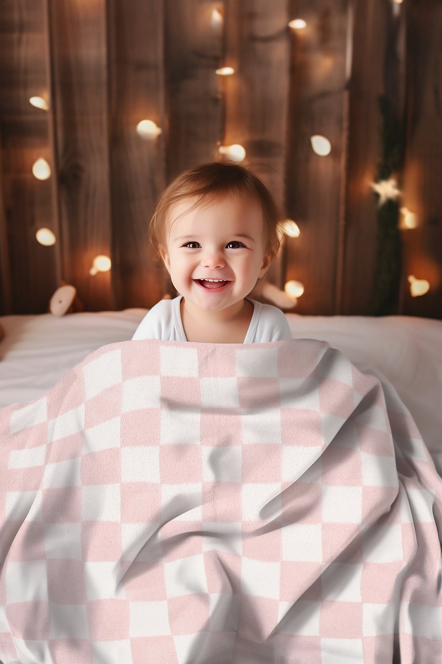 Kids Checkered Fleece Throw Blanket – Ultra Soft & Cozy