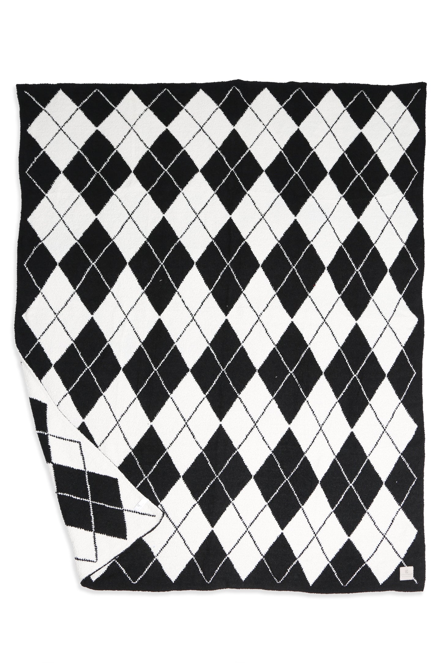 Luxe Argyle Plaid Throw Blanket – Ultra-Soft Microfiber Home Decor Accent (50” x 60”) – Beige, Black, Blue, Gray, Pink/Green, Red