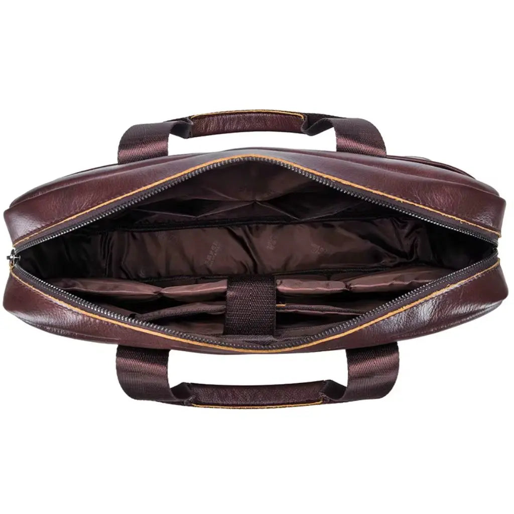 Genuine Leather 14-Inch Laptop Bag for Men – Stylish, Durable & Water-Resistant Briefcase