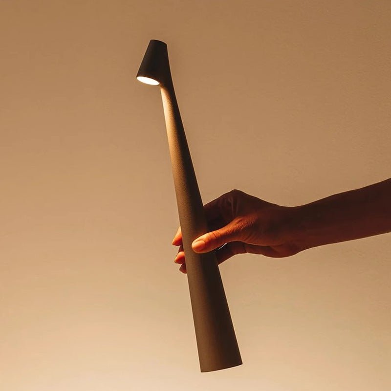 Modern LED Candle-Style Table Lamp – Dimmable & Wireless | Elegant Ambient Lighting