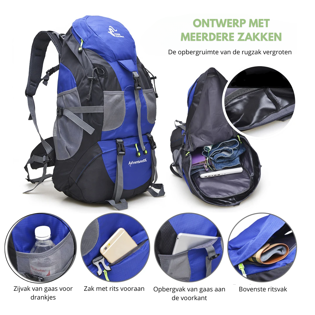 50L Waterproof Hiking Backpack – Durable, Comfortable, Ideal for Outdoor Adventures