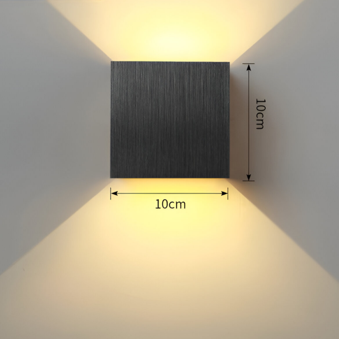 Modern Rechargeable LED Wall Sconce – Up & Down Lighting for Living Room, Hallway, and Bedroom