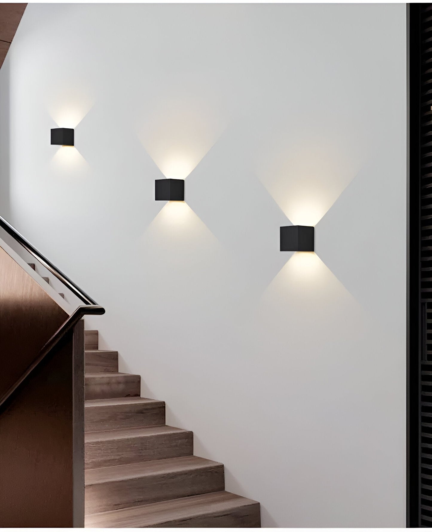 Modern Rechargeable LED Wall Sconce – Up & Down Lighting for Living Room, Hallway, and Bedroom