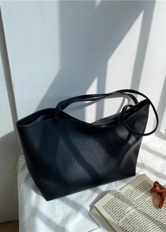 Timeless Leather Tote Bag – Work & Casual Laptop Shopper (Genuine / Vegan Leather)