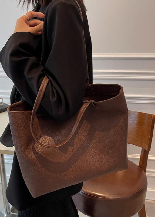 Soft Leather Tote Bag | Spacious Vegan Leather Work & Daily Tote for Women