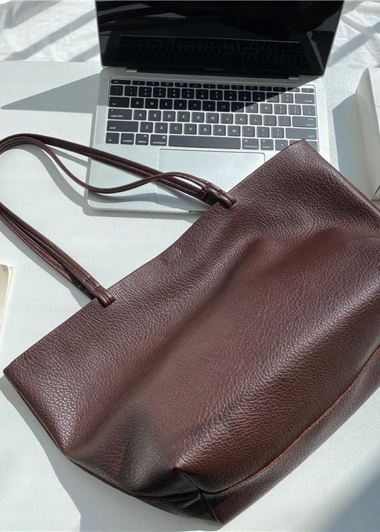 Timeless Leather Tote Bag – Work & Casual Laptop Shopper (Genuine / Vegan Leather)