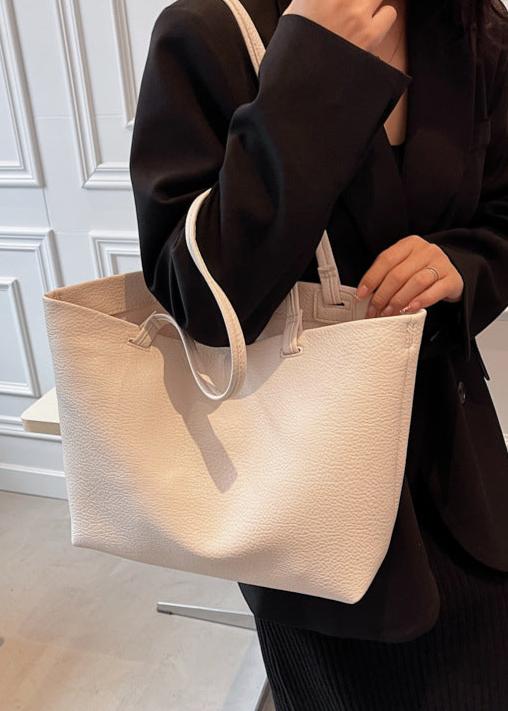 Soft Leather Tote Bag | Spacious Vegan Leather Work & Daily Tote for Women