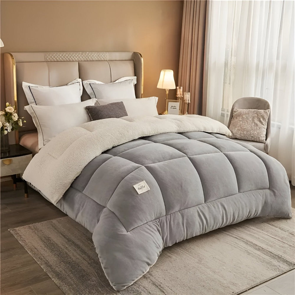 Fleece Comforter Sherpa Fleece Blanket – Ultra-Soft Velvet Throw for Cozy Fall & Winter Nights