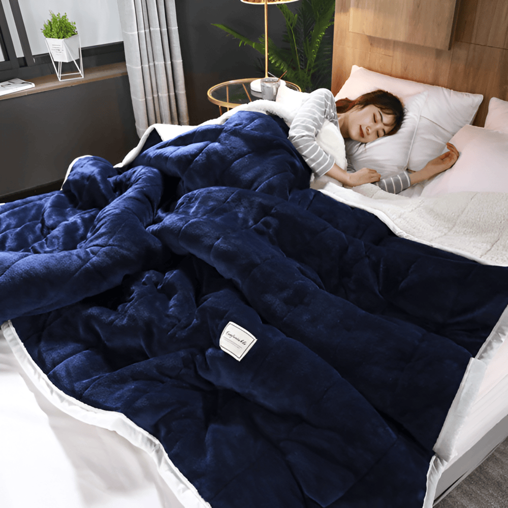 Ultra-Soft Sherpa Fleece Blanket – Cozy Throw for Winter, Sofa, and Bed – Machine Washable, Multiple Sizes