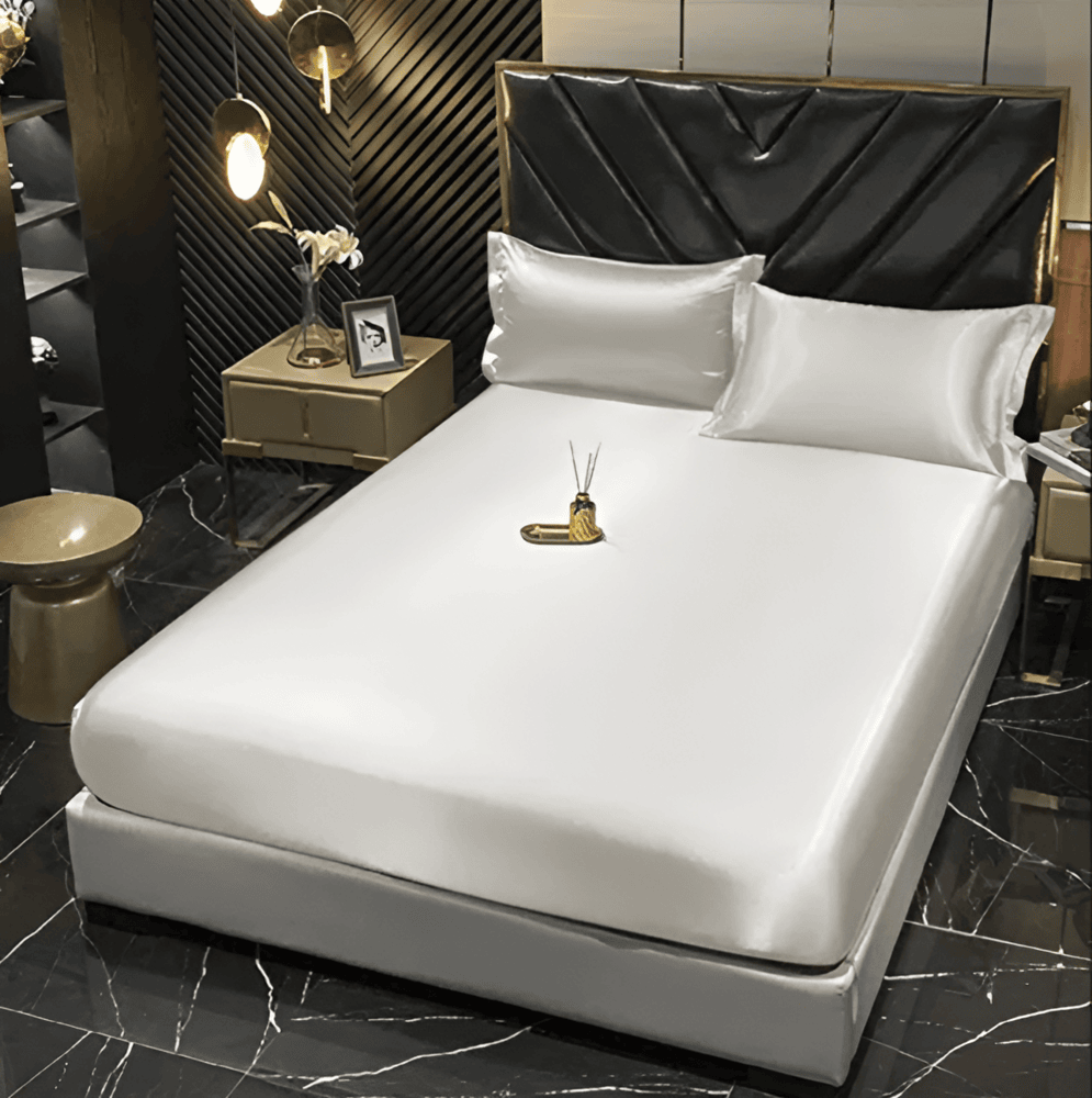 Premium Mulberry Silk Bedding Set – 100% Natural Mulberry Silk Duvet Cover with 2 Pillowcases – Hypoallergenic, Breathable, Temperature-Regulating, and Skin-Friendly