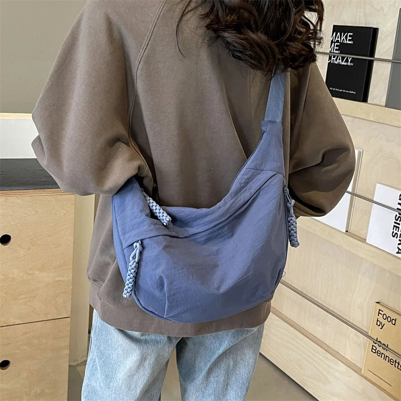 Beige Hobo Crossbody Bag – Spacious, Stylish & Comfortable Everyday Tote