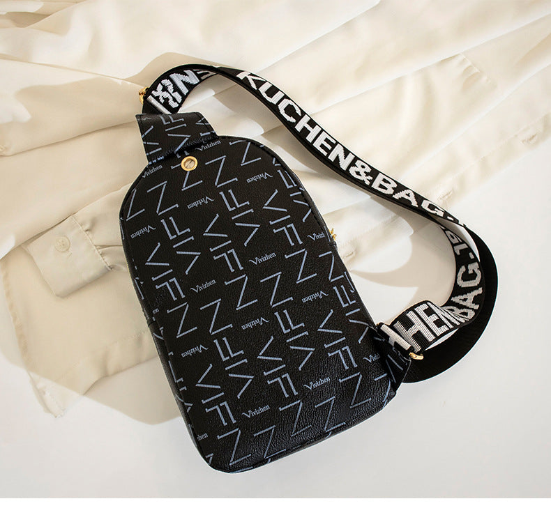 Streetstyle Mini Backpack & Crossbody Bag – Trendy Printed Shoulder Bag with Zipper Closure – Compact & Versatile Fashion Accessory