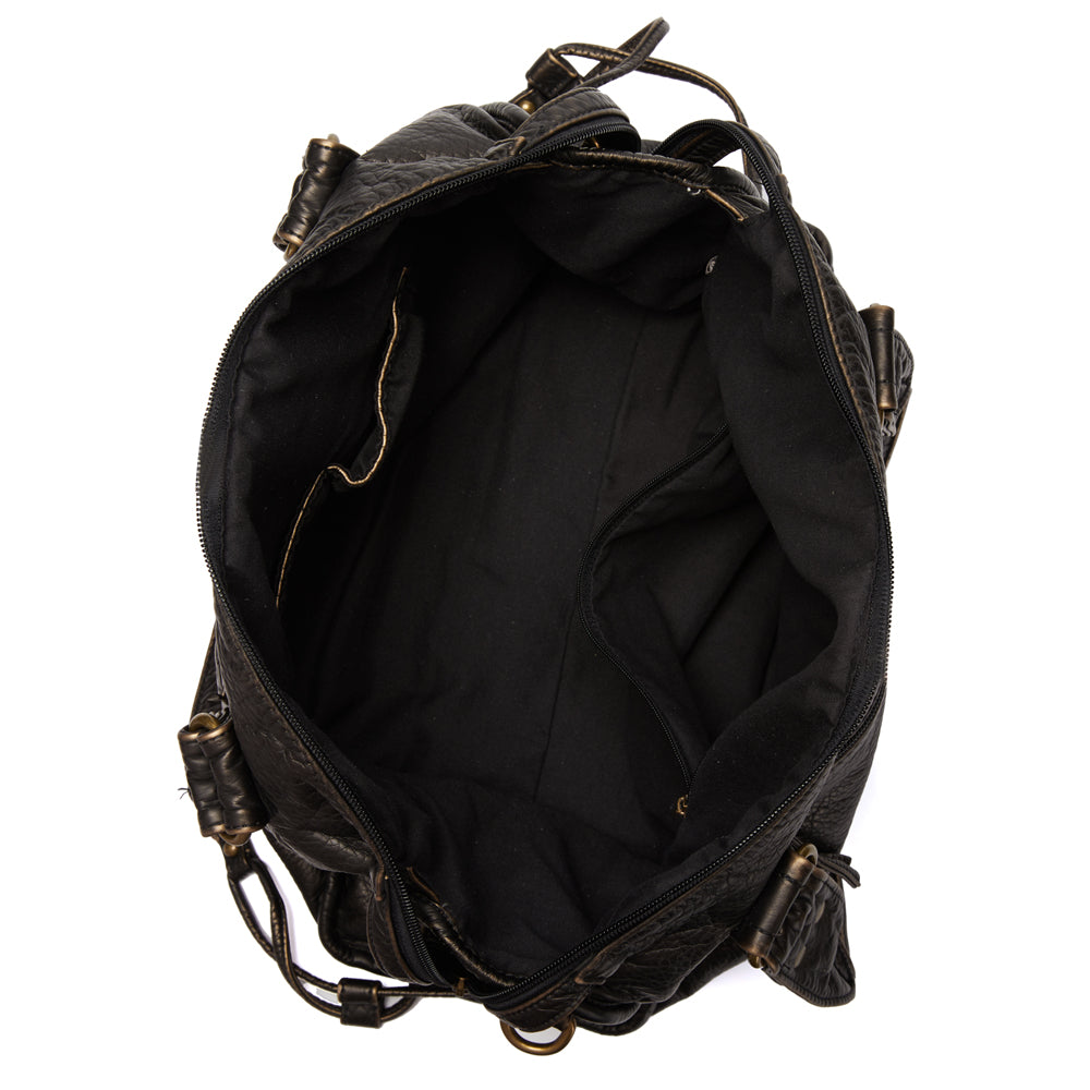 Luxe Black Leather Tote Bag for Women – Timeless Design with Spacious Interior