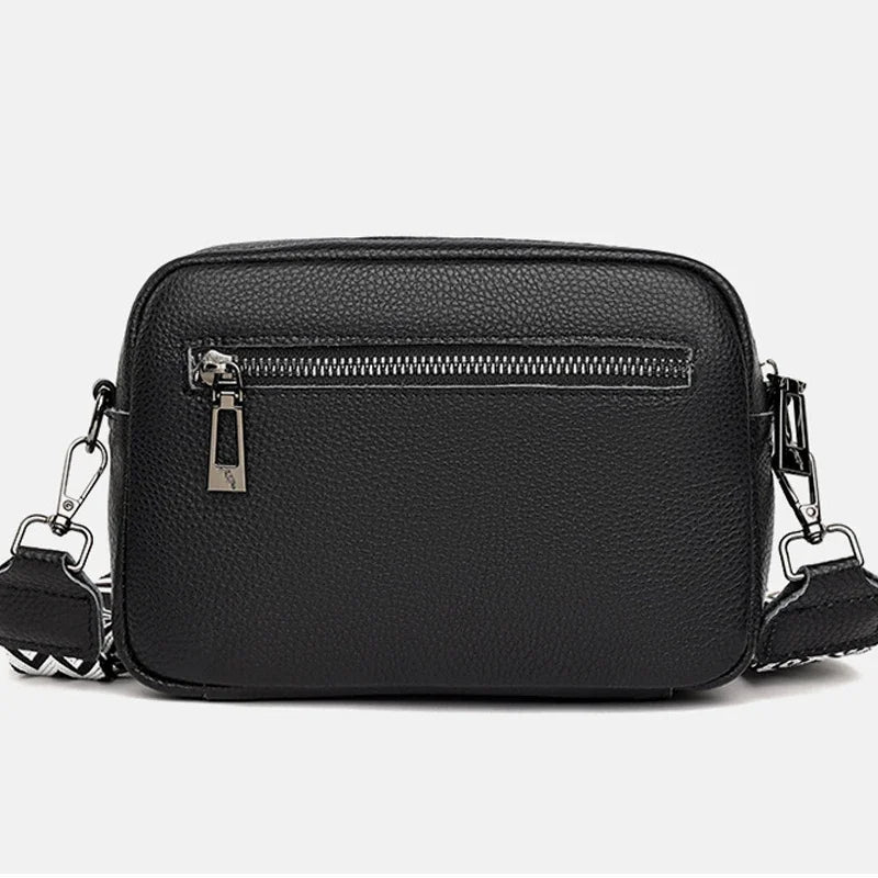 Trendy Women's Crossbody Bag with Wide Strap & Mini Pouch – Stylish & Practical for Daily Use
