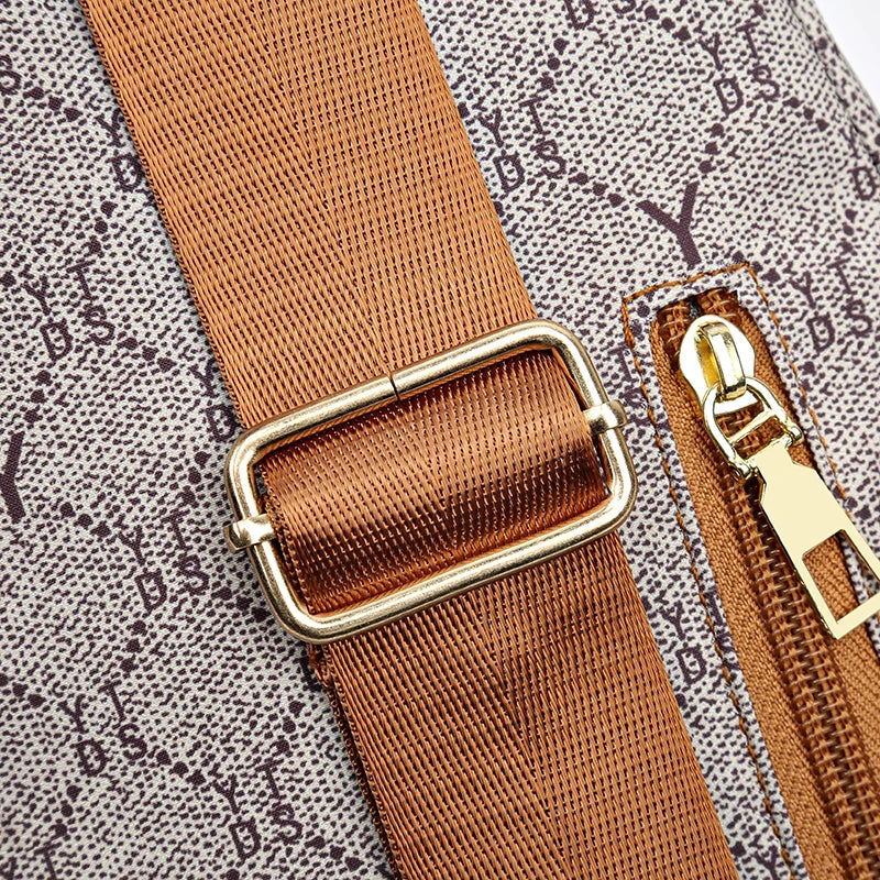 Luxe Leather Crossbody Backpack – Stylish, Compact & Comfortable Design