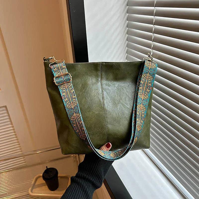 Estelle Luxe Women's Leather Shoulder Bag – Spacious & Stylish Handbag for Daily Use & Travel