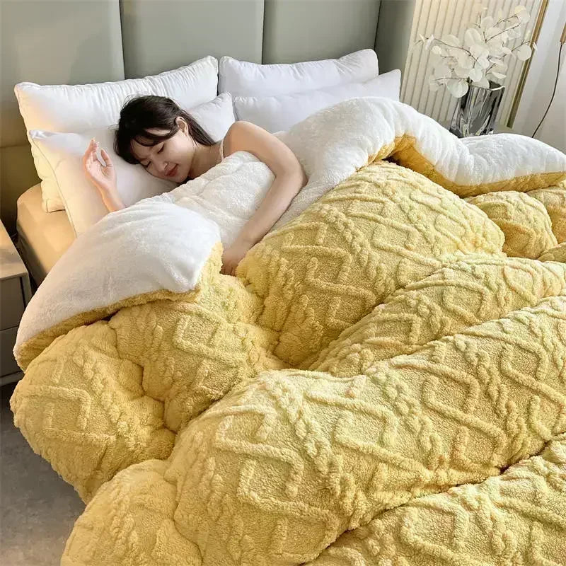 Ultra Soft Sherpa Fleece Winter Blanket – Thick Warm Throw for Bed & Couch
