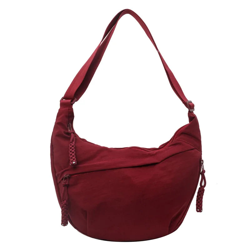 Beige Hobo Crossbody Bag – Spacious, Stylish & Comfortable Everyday Tote
