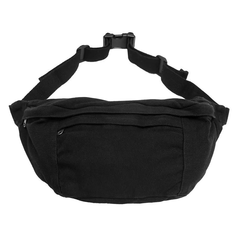 Unisex XL Canvas Crossbody Bag – Adjustable Strap, Large Capacity for Travel, Festivals & Daily Use
