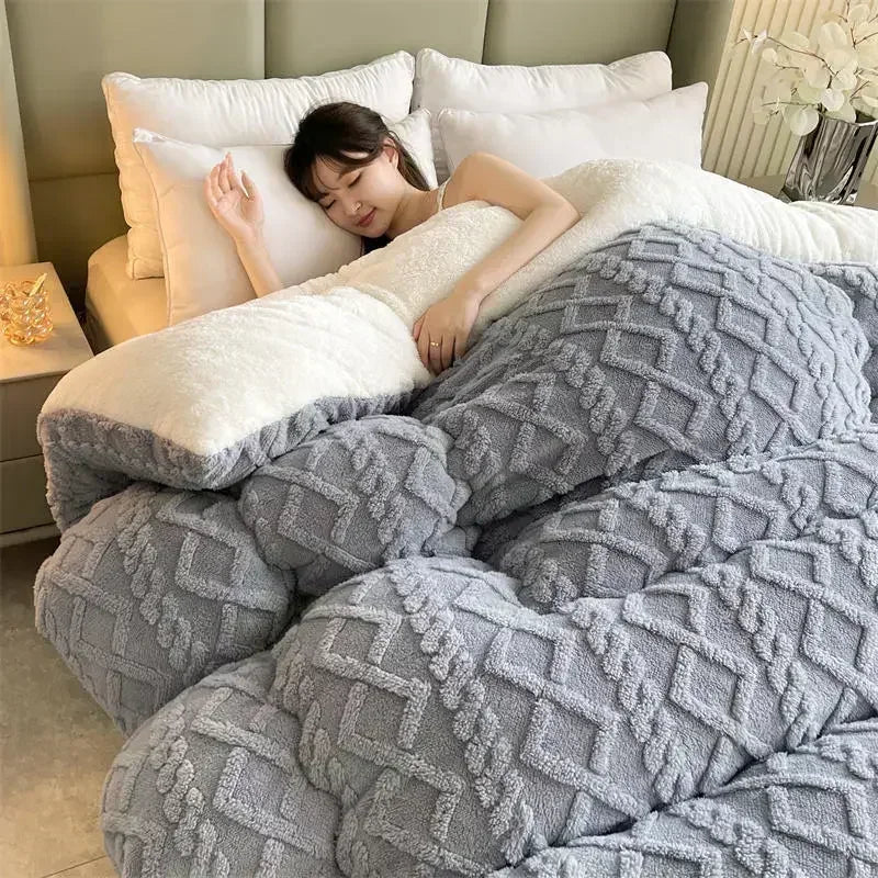 Ultra Soft Sherpa Fleece Winter Blanket – Thick Warm Throw for Bed & Couch